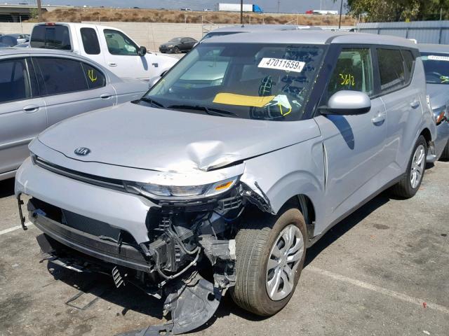 KNDJ23AU9L7038100 - 2020 KIA SOUL LX SILVER photo 2