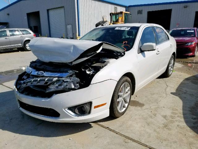 3FAHP0JA7CR177967 - 2012 FORD FUSION SEL WHITE photo 2