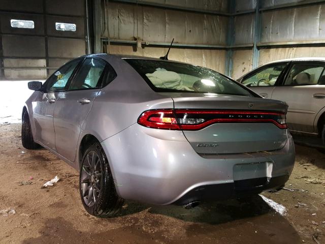 1C3CDFBB0GD644883 - 2016 DODGE DART SXT GRAY photo 3