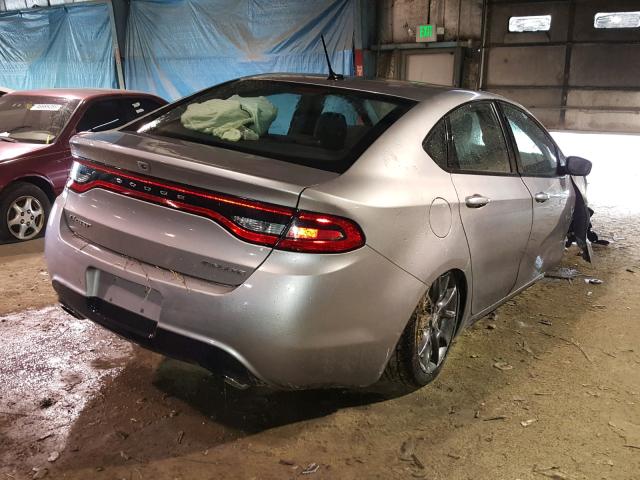 1C3CDFBB0GD644883 - 2016 DODGE DART SXT GRAY photo 4