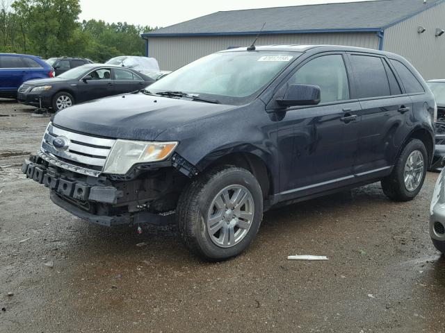 2FMDK48C38BA87772 - 2008 FORD EDGE SEL BLACK photo 2