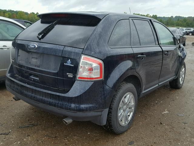 2FMDK48C38BA87772 - 2008 FORD EDGE SEL BLACK photo 4