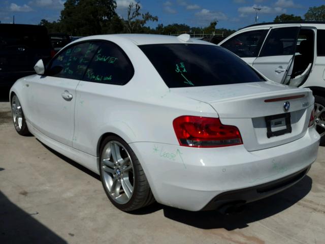 WBAUC9C59CVM11518 - 2012 BMW 135 I WHITE photo 3