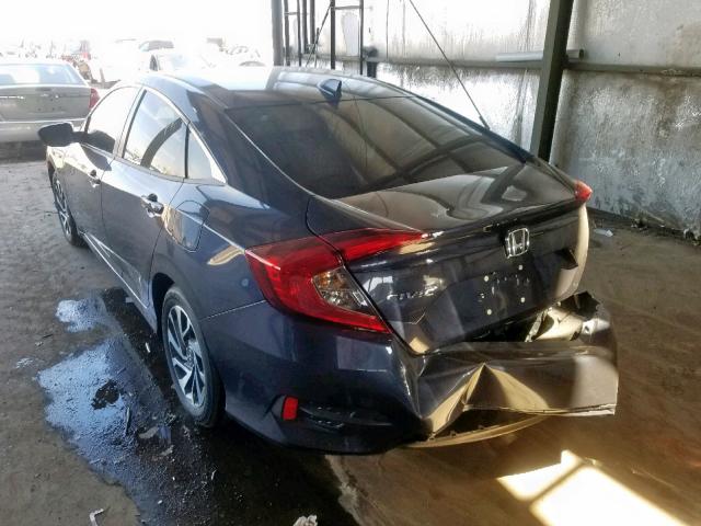 2HGFC2F77JH607402 - 2018 HONDA CIVIC EX BLUE photo 3