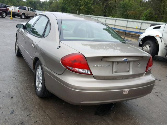 1FAFP56U95A226641 - 2005 FORD TAURUS SEL TAN photo 3