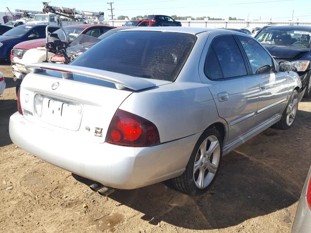 3N1AB51A35L504672 - 2005 NISSAN SENTRA SE- SILVER photo 4