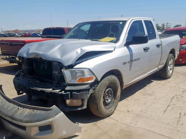 1C6RD6FT5CS182228 - 2012 DODGE RAM 1500 S SILVER photo 2