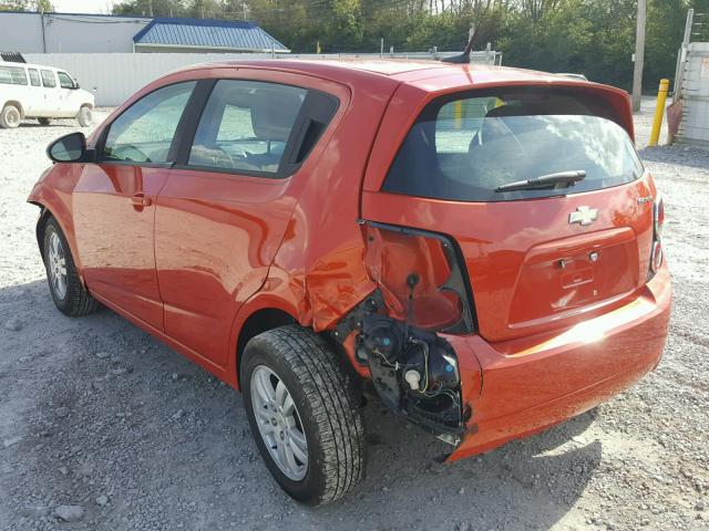 1G1JA6SH4C4140470 - 2012 CHEVROLET SONIC LS 橙色 照片 3