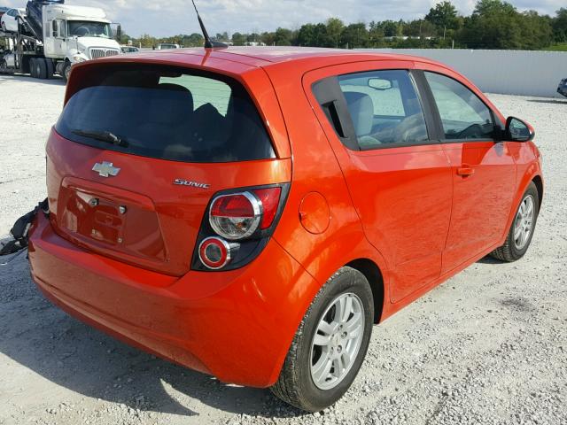 1G1JA6SH4C4140470 - 2012 CHEVROLET SONIC LS 橙色 照片 4