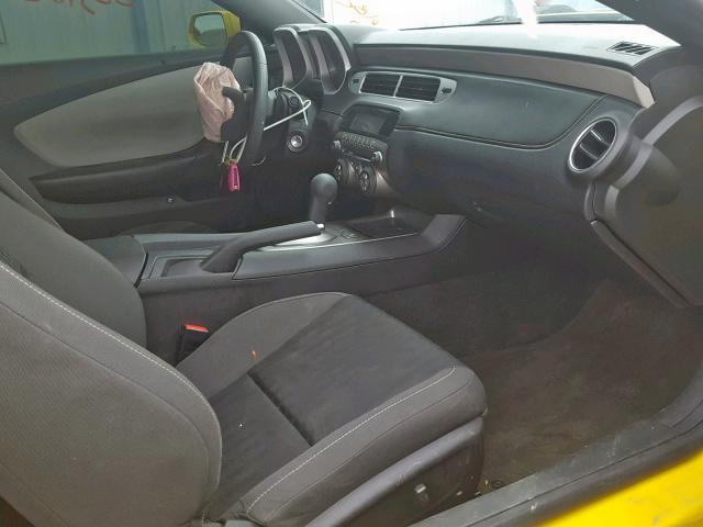 2G1FA1E32E9316747 - 2014 CHEVROLET CAMARO LS YELLOW photo 5