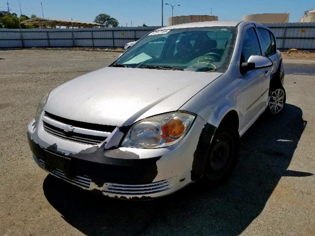 1G1AD5F59A7233904 - 2010 CHEVROLET COBALT 1LT SILVER photo 2