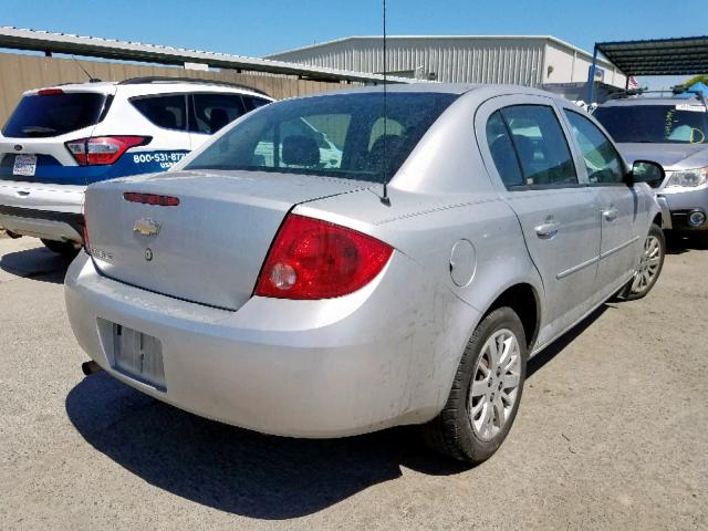 1G1AD5F59A7233904 - 2010 CHEVROLET COBALT 1LT SILVER photo 4