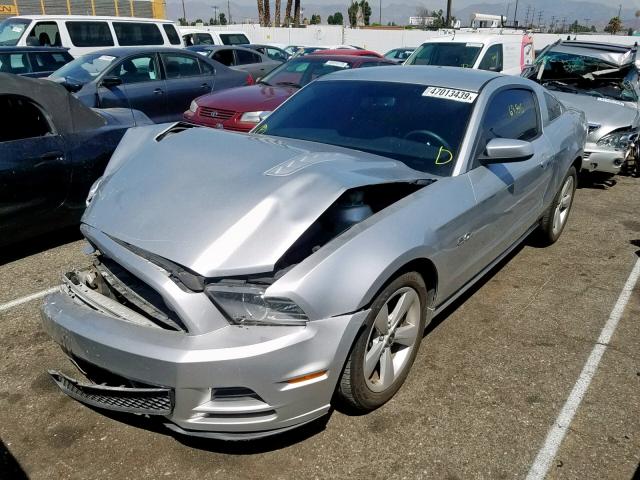 1ZVBP8CF9E5285999 - 2014 FORD MUSTANG GT SILVER photo 2