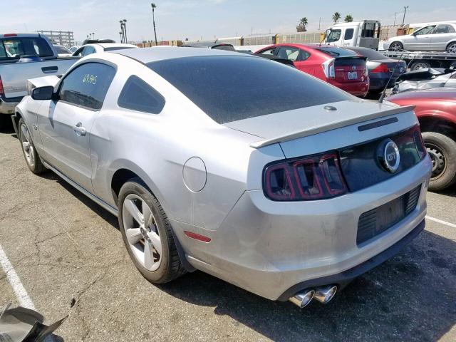 1ZVBP8CF9E5285999 - 2014 FORD MUSTANG GT SILVER photo 3