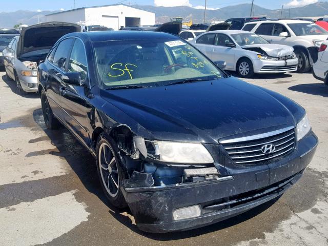 KMHFC46F98A302568 - 2008 HYUNDAI AZERA SE BLACK photo 1