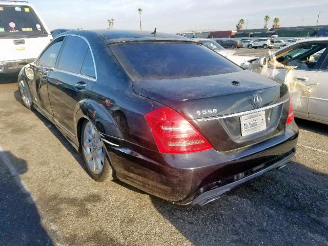 WDDNG71X97A081791 - 2007 MERCEDES-BENZ S 550 BLACK photo 3