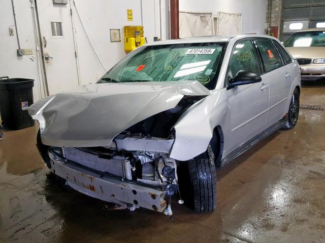 1G1ZT64875F161296 - 2005 CHEVROLET MALIBU MAX 银色 照片 2