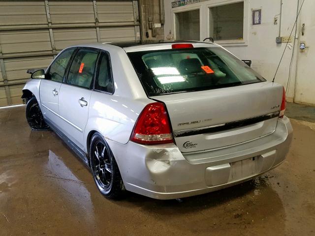 1G1ZT64875F161296 - 2005 CHEVROLET MALIBU MAX 银色 照片 3
