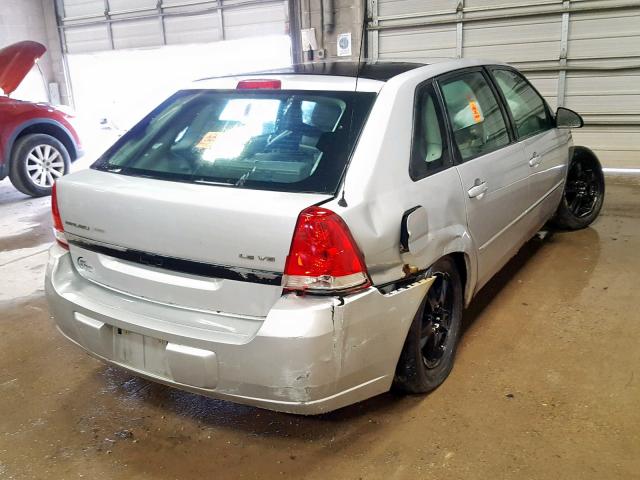 1G1ZT64875F161296 - 2005 CHEVROLET MALIBU MAX 银色 照片 4