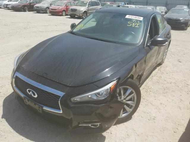 JN1BV7AP4FM351576 - 2015 INFINITI Q50 BASE BLACK photo 2