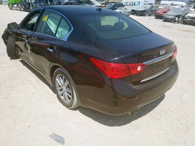 JN1BV7AP4FM351576 - 2015 INFINITI Q50 BASE BLACK photo 3