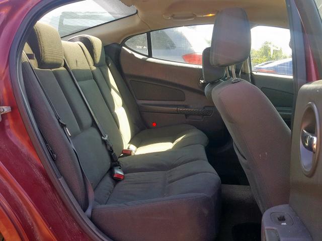 2G2WP522651236962 - 2005 PONTIAC GRAND PRIX MAROON photo 6