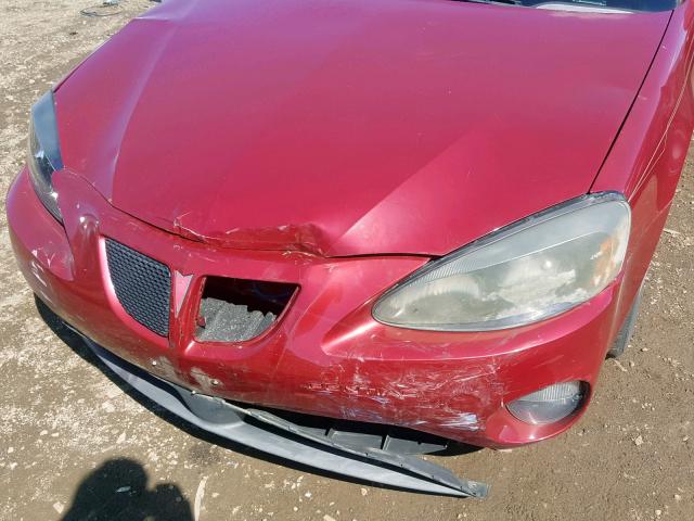 2G2WP522651236962 - 2005 PONTIAC GRAND PRIX MAROON photo 9
