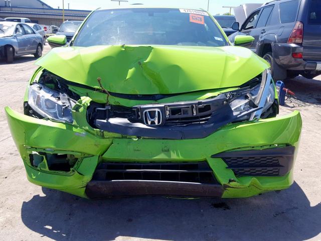 2HGFC4B56GH309786 - 2016 HONDA CIVIC LX GREEN photo 9