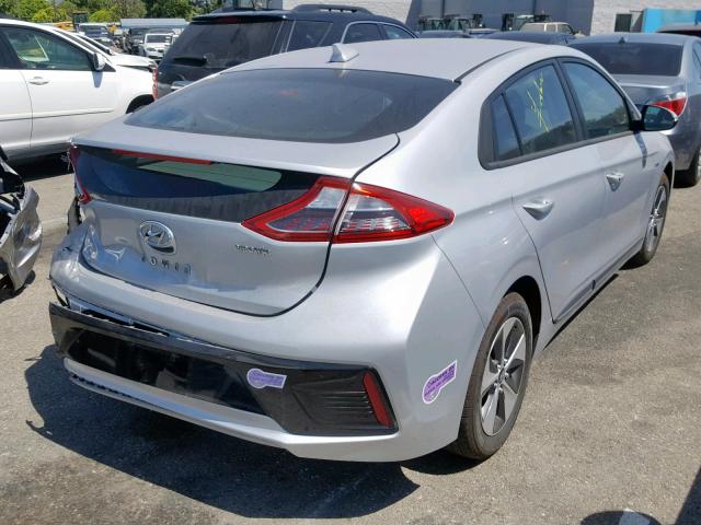 KMHC75LH8KU043127 - 2019 HYUNDAI IONIQ  SILVER photo 4