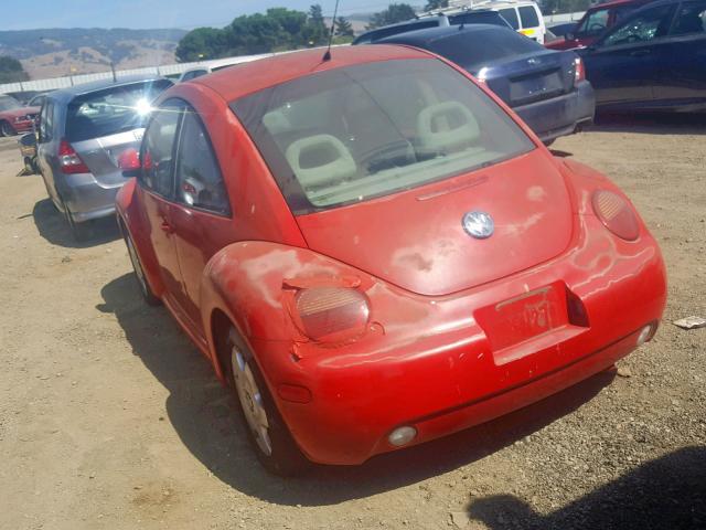 3VWBB61C1WM021392 - 1998 VOLKSWAGEN NEW BEETLE წითელი ფოტო 3