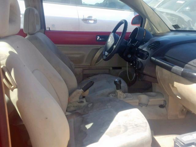 3VWBB61C1WM021392 - 1998 VOLKSWAGEN NEW BEETLE წითელი ფოტო 5