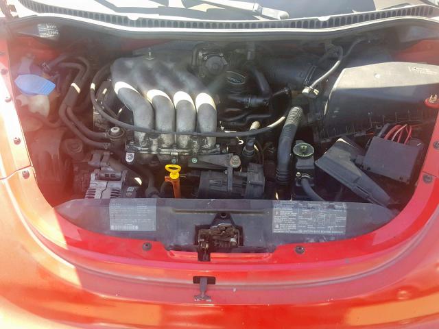 3VWBB61C1WM021392 - 1998 VOLKSWAGEN NEW BEETLE წითელი ფოტო 7