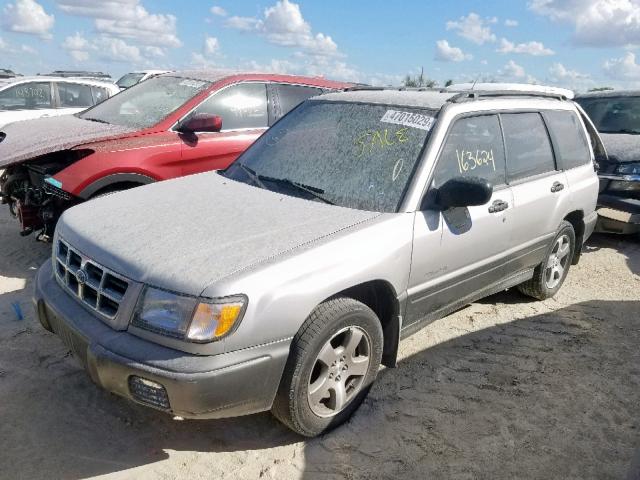 JF1SF6552YH727528 - 2000 SUBARU FORESTER S GRAY photo 2