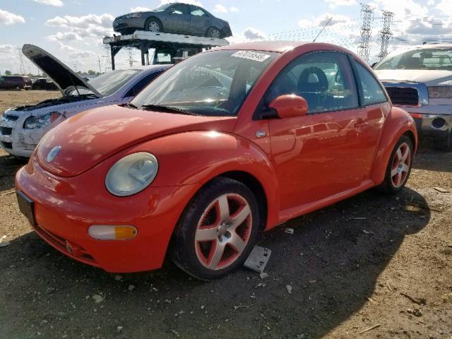3VWCD21C52M447524 - 2002 VOLKSWAGEN NEW BEETLE ნარინჯისფერი ფოტო 2