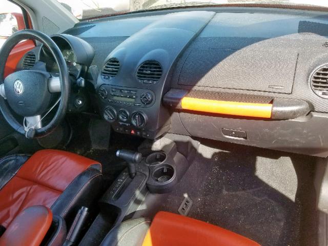 3VWCD21C52M447524 - 2002 VOLKSWAGEN NEW BEETLE ნარინჯისფერი ფოტო 9