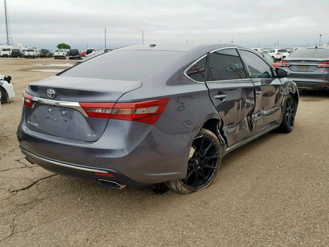 4T1BK1EB1GU210270 - 2016 TOYOTA AVALON XLE CHARCOAL photo 4