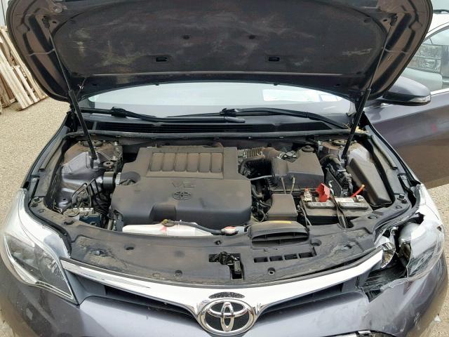 4T1BK1EB1GU210270 - 2016 TOYOTA AVALON XLE CHARCOAL photo 7