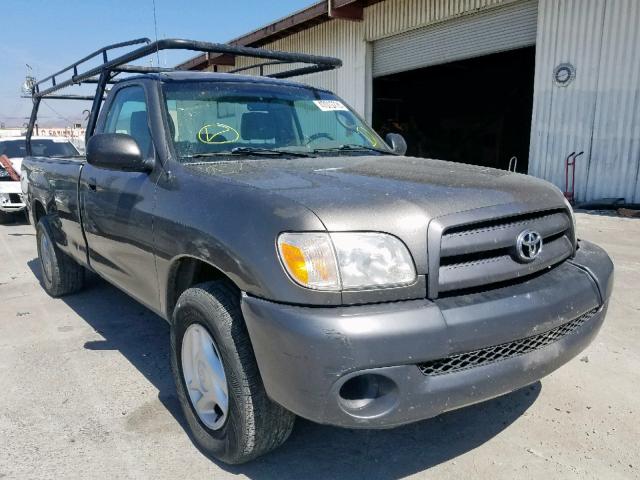 5TBJU32105S446405 - 2005 TOYOTA TUNDRA GRAY photo 1