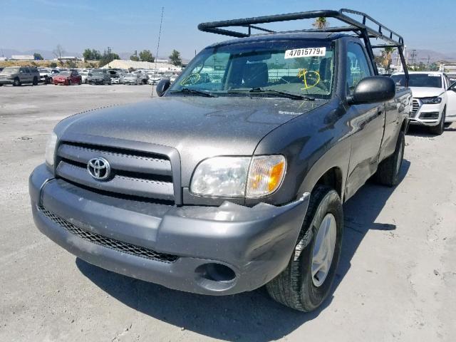 5TBJU32105S446405 - 2005 TOYOTA TUNDRA GRAY photo 2