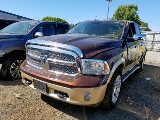 1C6RR7PT5DS614999 - 2013 RAM 1500 LONGH BROWN photo 2