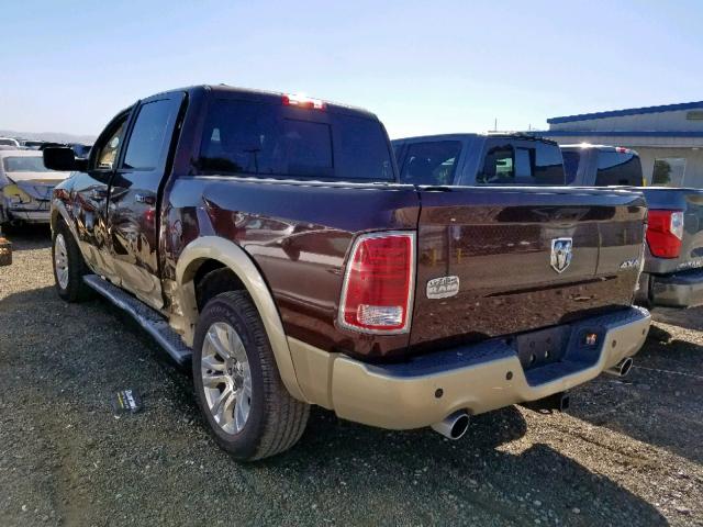 1C6RR7PT5DS614999 - 2013 RAM 1500 LONGH BROWN photo 3