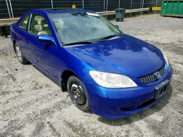 1HGEM22975L026183 - 2005 HONDA CIVIC EX 蓝色 照片 1