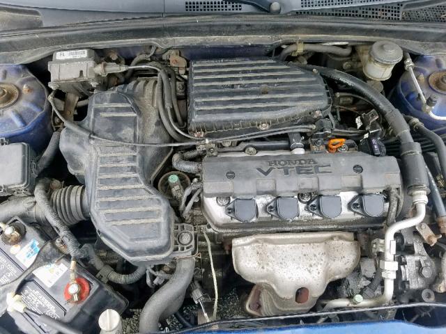 1HGEM22975L026183 - 2005 HONDA CIVIC EX 蓝色 照片 7