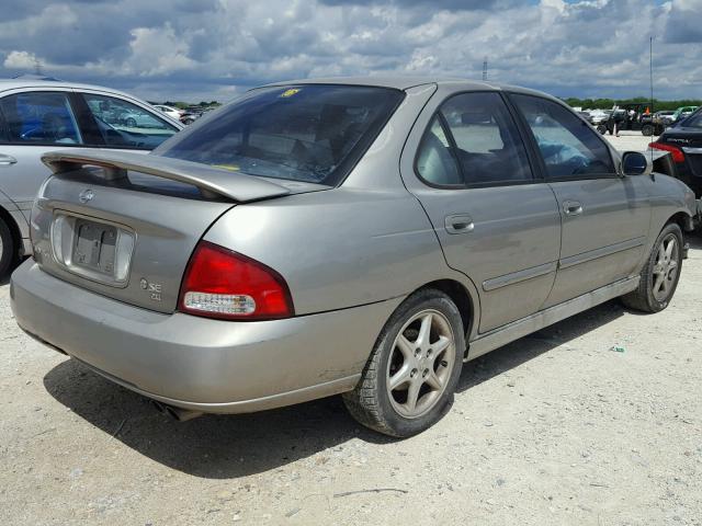 3N1BB51D1YL101809 - 2000 NISSAN SENTRA SE SILVER photo 4