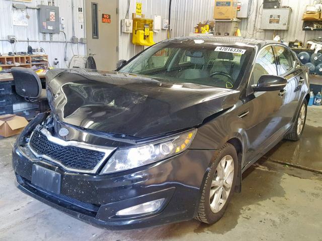 5XXGN4A7XDG133761 - 2013 KIA OPTIMA EX BLACK photo 2