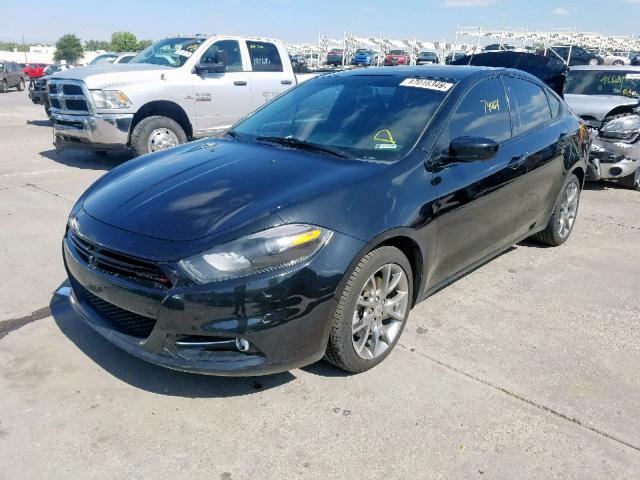 1C3CDFBB2FD237517 - 2015 DODGE DART SXT BLACK photo 2