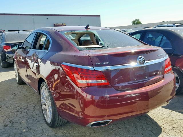 1G4GF5G30EF305038 - 2014 BUICK LACROSSE T RED photo 3