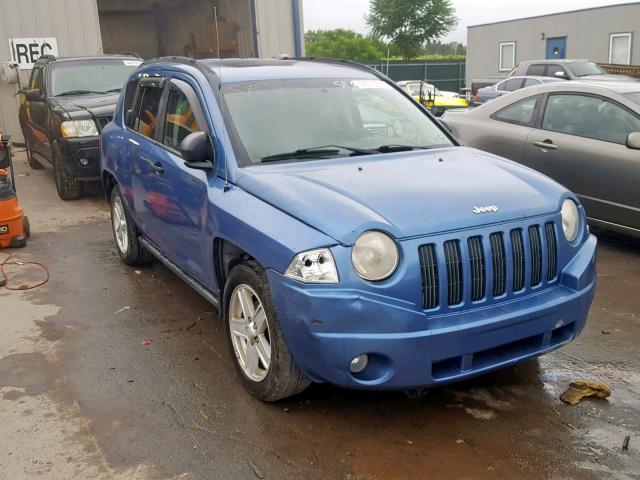 1J8FT47W27D145507 - 2007 JEEP COMPASS BLUE photo 1