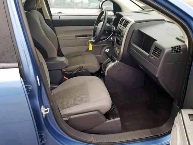 1J8FT47W27D145507 - 2007 JEEP COMPASS BLUE photo 5