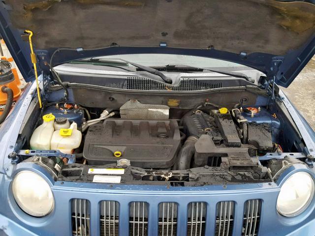 1J8FT47W27D145507 - 2007 JEEP COMPASS BLUE photo 7